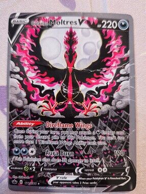 Galarian Moltres V 177/198 Custom Proxy Pokémon Card